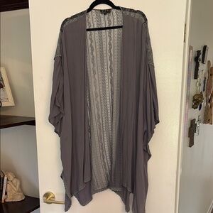 POL Delicate Lace Gray Kimono